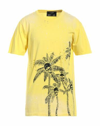 Domrebel Man T-shirt Yellow Cotton Cover