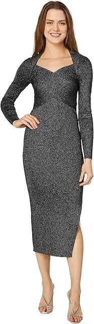 Ted Baker Tabytha Slim Fit Crossover Knit Dress (Black) Women's Dress Cover