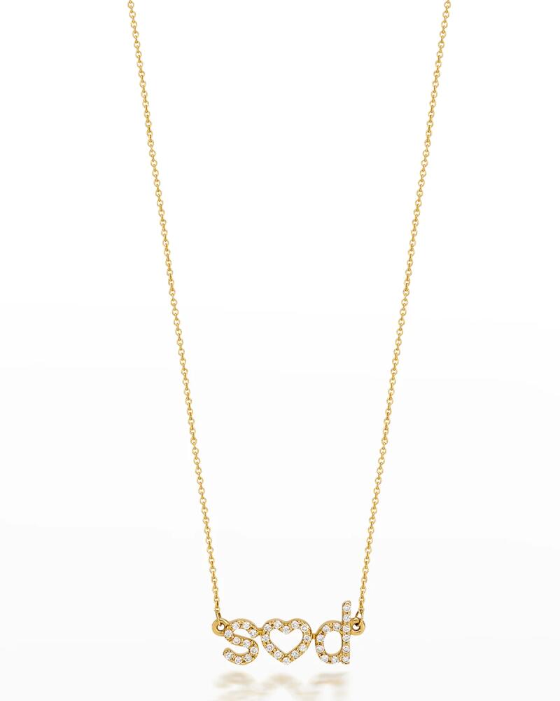 Sarah Chloe Ava 14K Gold Diamond Duo Necklace Cover