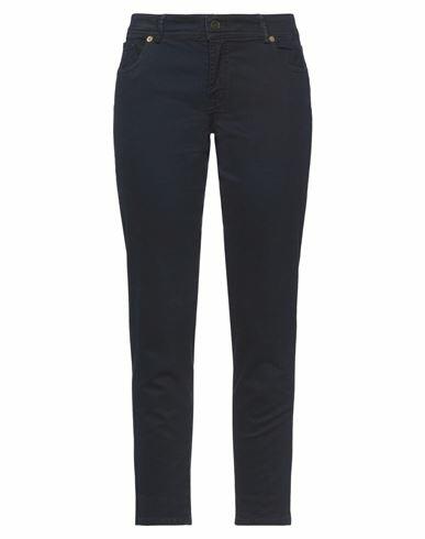 Berwich Woman Pants Midnight blue Cotton, Elastane Cover