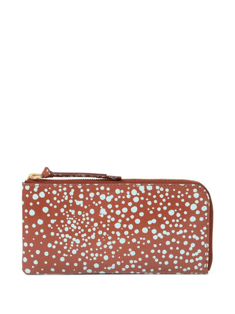 DRIES VAN NOTEN polka dot print wallet - Brown Cover