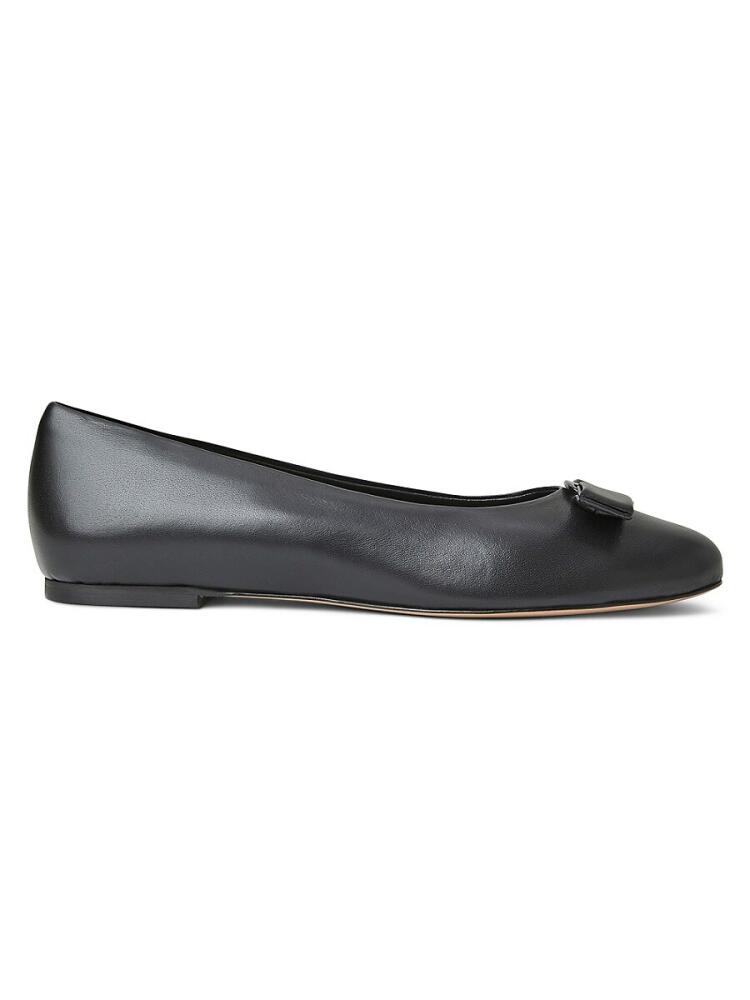 Bruno Magli Women's Luce Bow Leather Ballet Flats - Black Cover