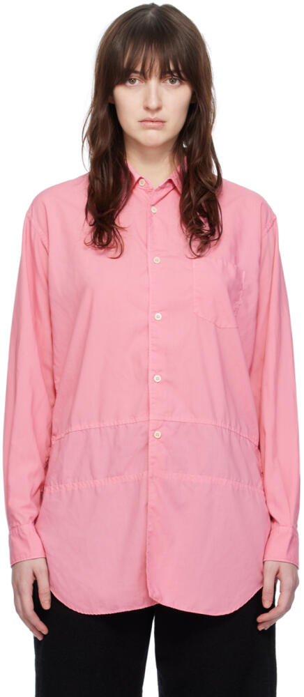 Comme des Garçons Shirt Pink Paneled Shirt Cover