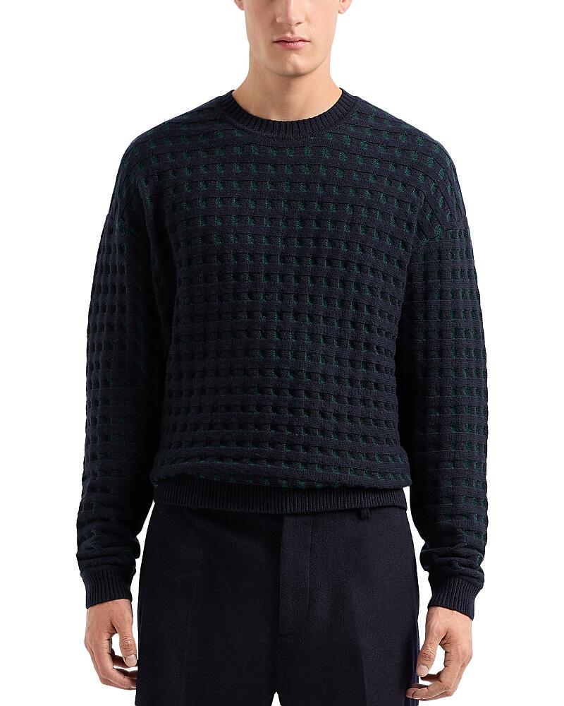 Emporio Armani Jacquard Crewneck Sweater Cover