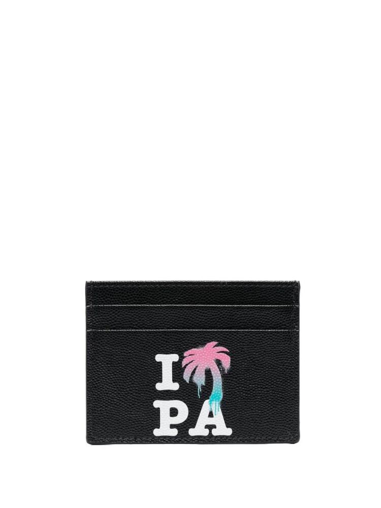 Palm Angels graphic-print cardholder - Black Cover