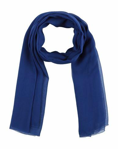 Max Mara Woman Scarf Blue Silk Cover