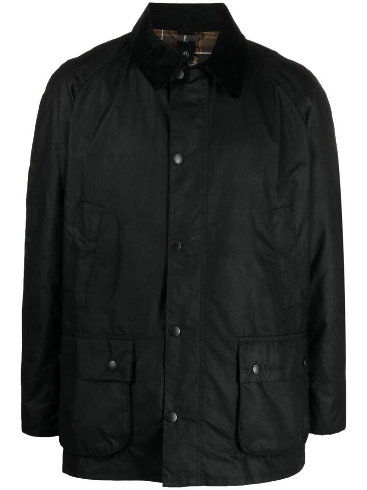 Barbour collared wax jacket - Black Cover