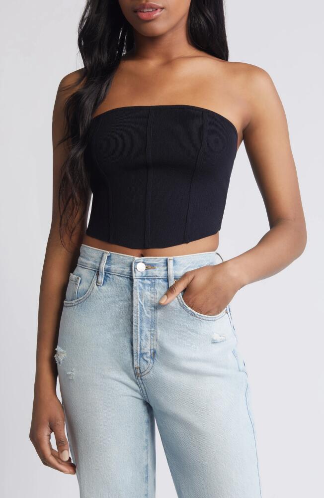 PacSun LA Hearts Bridgette Corset Sweater Tube Top in Anthracite Cover