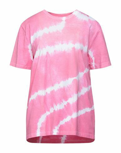 Semicouture Woman T-shirt Pink Cotton Cover