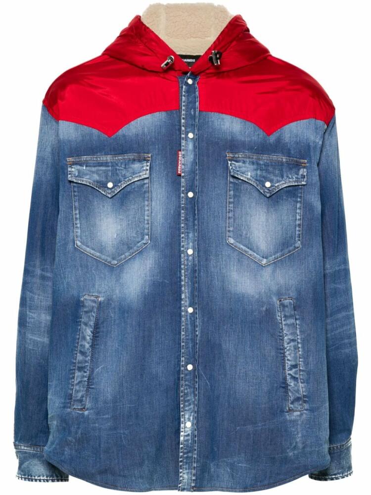 DSQUARED2 panelled jacket - Blue Cover