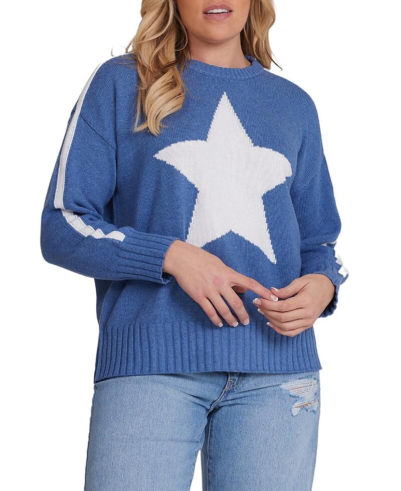 Minnie Rose Cotton Star Crewneck Sweater Cover