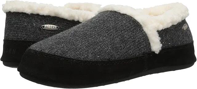 Acorn Moc Ragg (Dark Charcoal Ragg Wool) Women's Slippers Cover