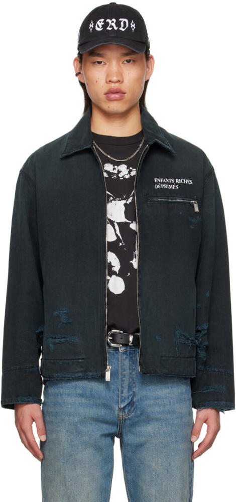 Enfants Riches Déprimés Black Distressed Jacket Cover