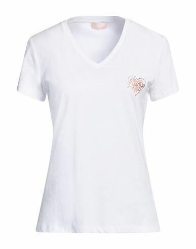 Liu ·jo Woman T-shirt White Cotton Cover