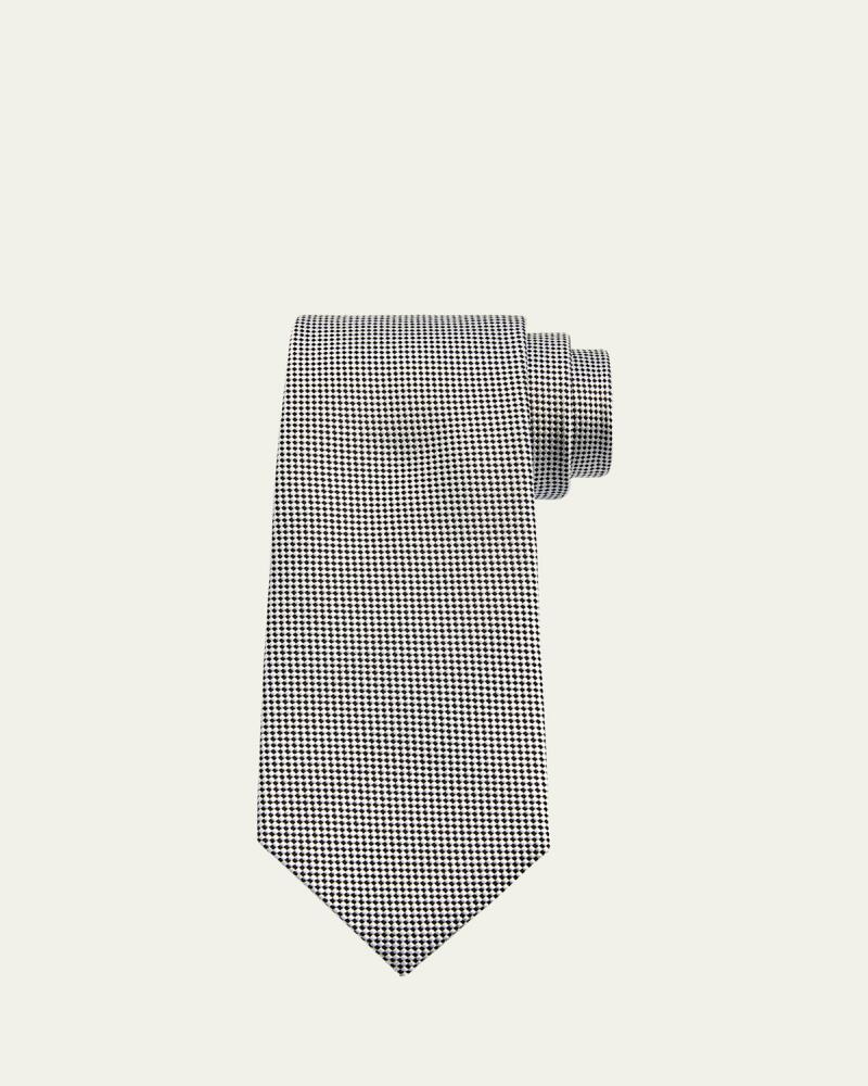 Charvet Men's Micro-Diamond Silk Tie Cover