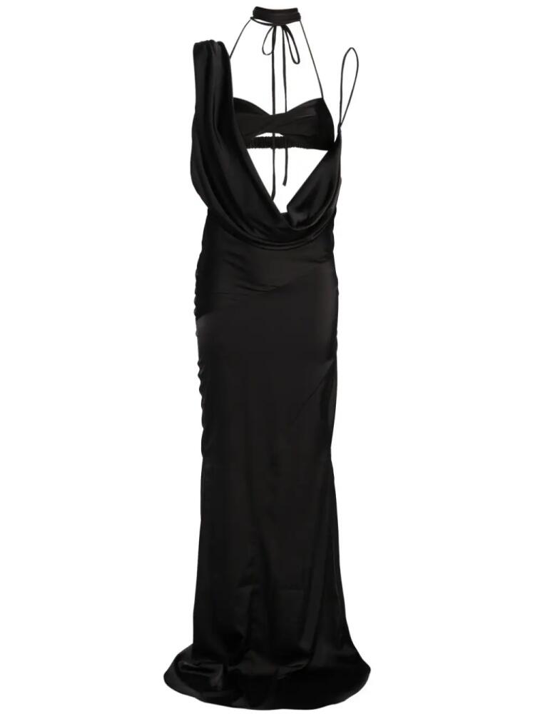 Atu Body Couture x Rue Ra satin gown - Black Cover