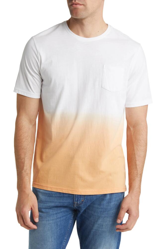 Stone Rose Dip Dye Pocket T-Shirt in Papaya Cover