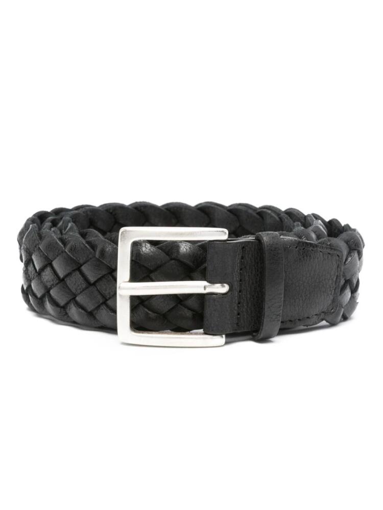 Orciani interwoven-design belt - Black Cover