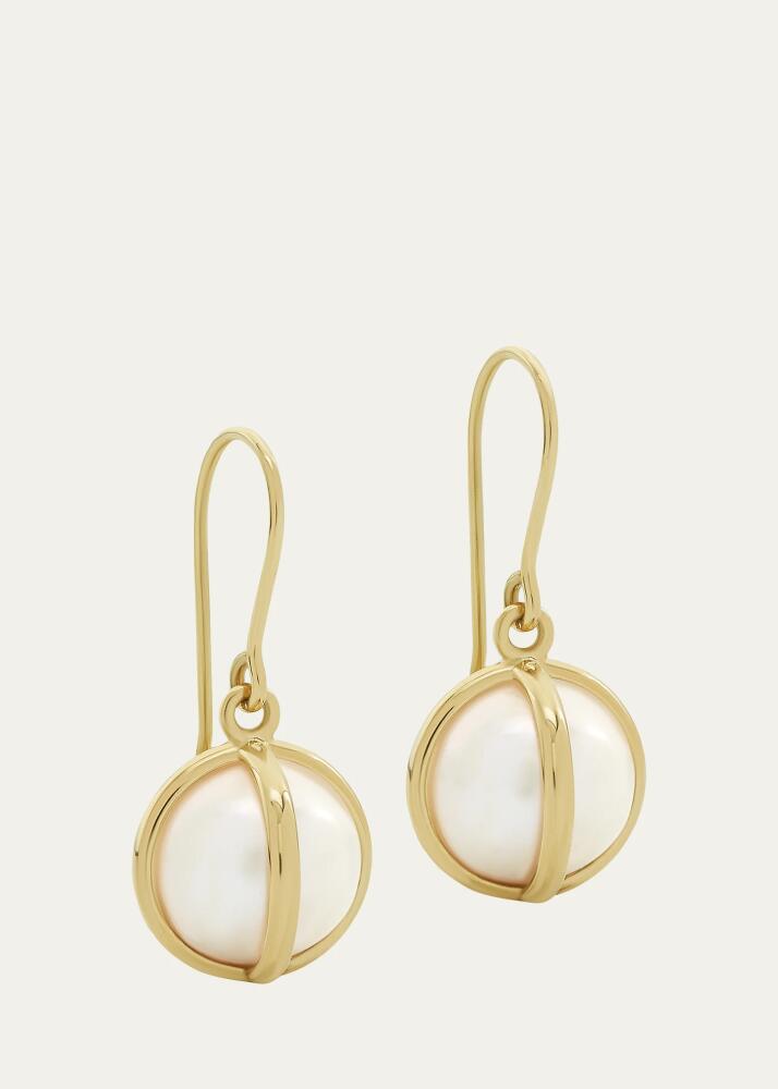 L. Klein Celeste 18k Gold Pearl Drop Earrings Cover