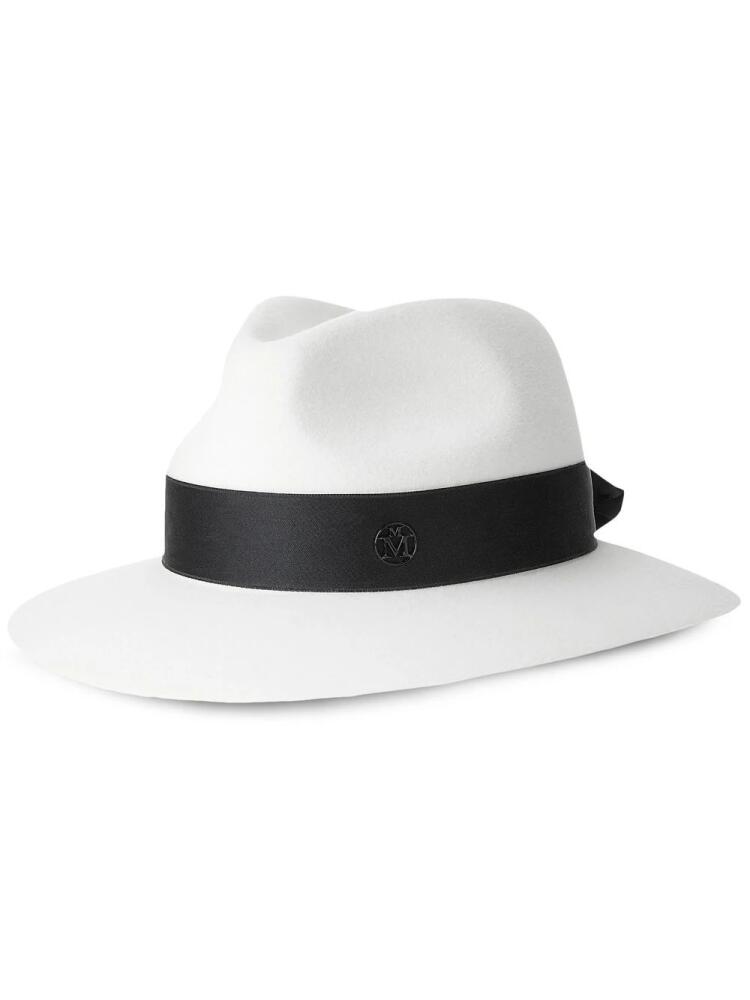 Maison Michel Rico felt Fedora hat - White Cover