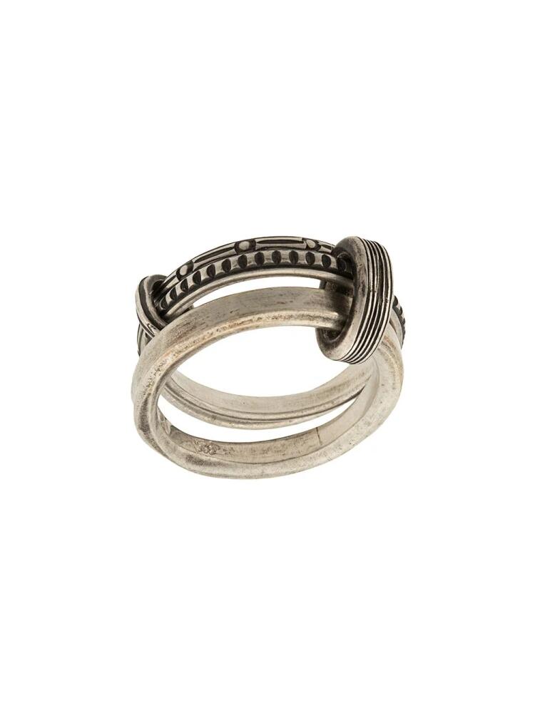 WERKSTATT:MÜNCHEN Trace connected ring - Silver Cover