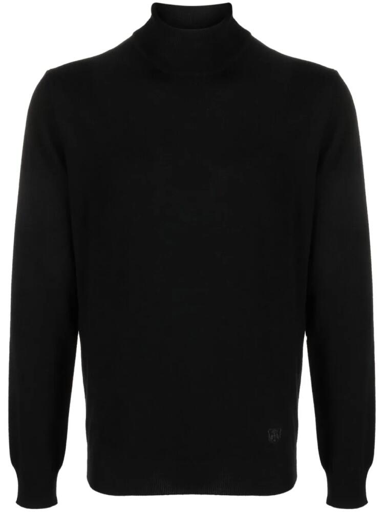 Corneliani high-neck virgin-wool jumper - Black Cover