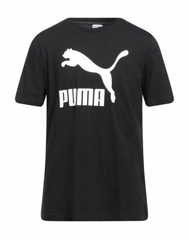 Puma Man T-shirt Black Cotton, Polyester Cover