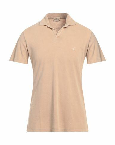 Brooksfield Man Polo shirt Light brown Cotton Cover