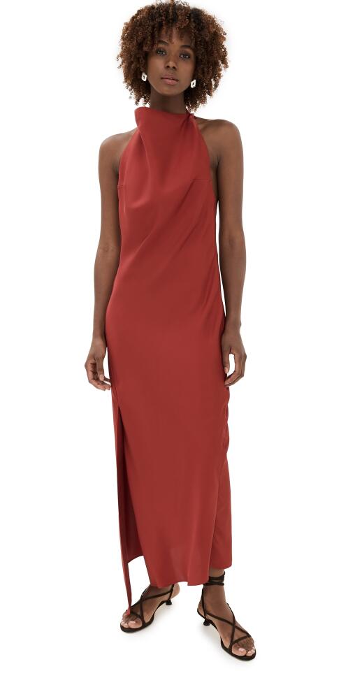 Róhe Halter Dress with Open Back Barolo Cover