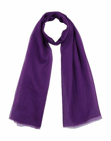 Max Mara Woman Scarf Purple Silk Cover