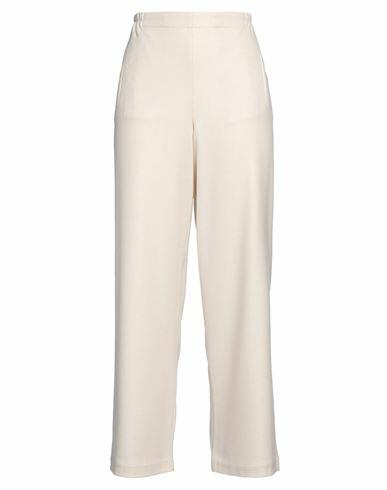 Niū Woman Pants Beige Polyester, Viscose, Wool, Elastane Cover