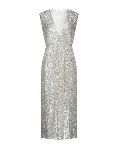 Soallure Woman Maxi dress Silver Polyester Cover