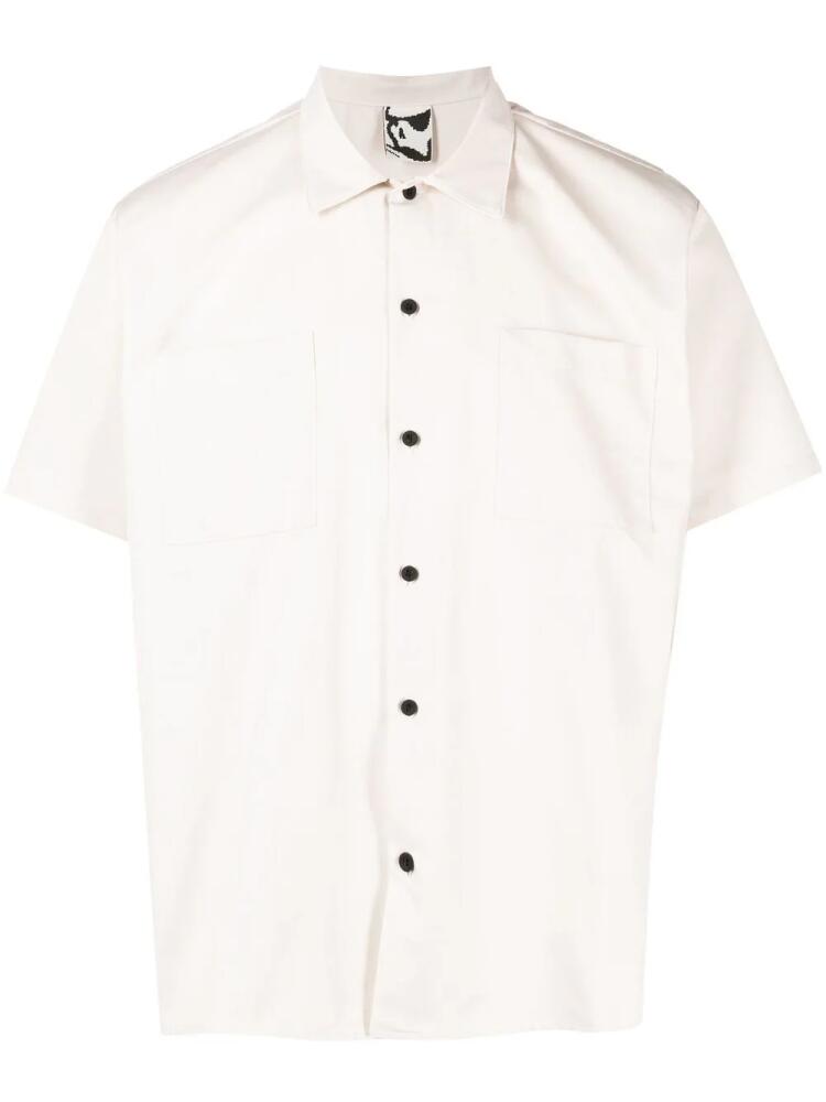 GR10K chest patch-pocket detail shirt - Neutrals Cover