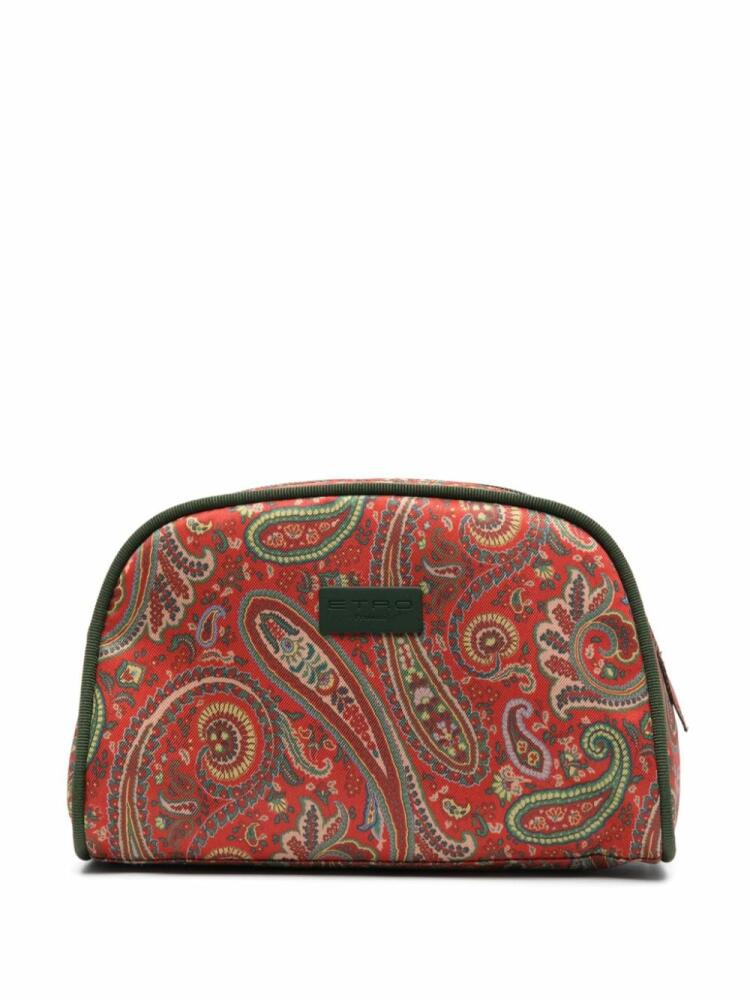 ETRO paisley-print wash bag - Red Cover