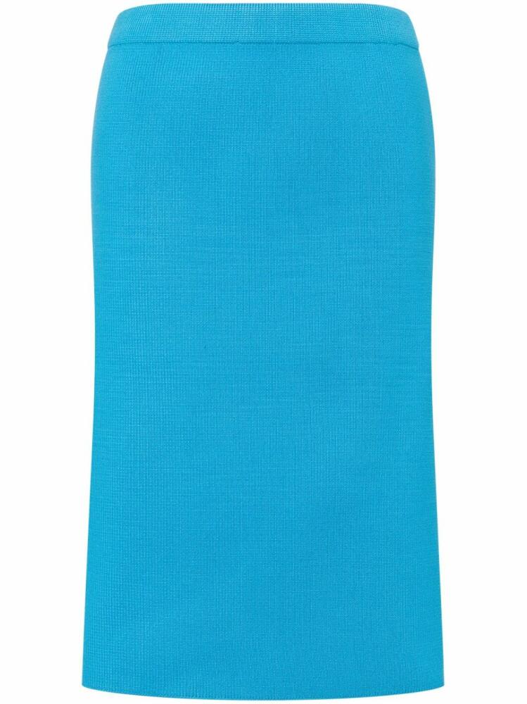 Philosophy Di Lorenzo Serafini knitted pencil skirt - Blue Cover