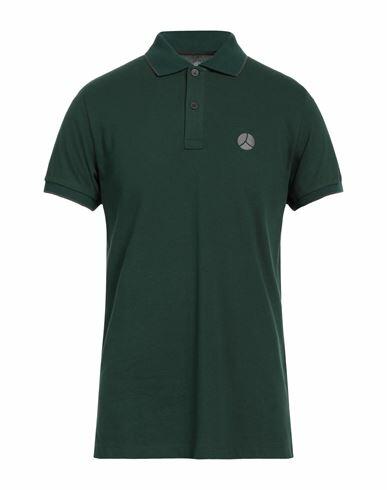 People Of Shibuya Man Polo shirt Emerald green Cotton, Elastane Cover