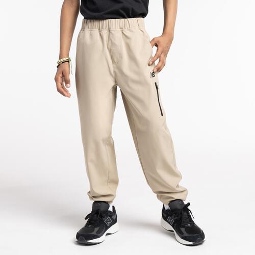 New Balance Stretch Woven Joggers - Boys' Grade School Stoneware Cover