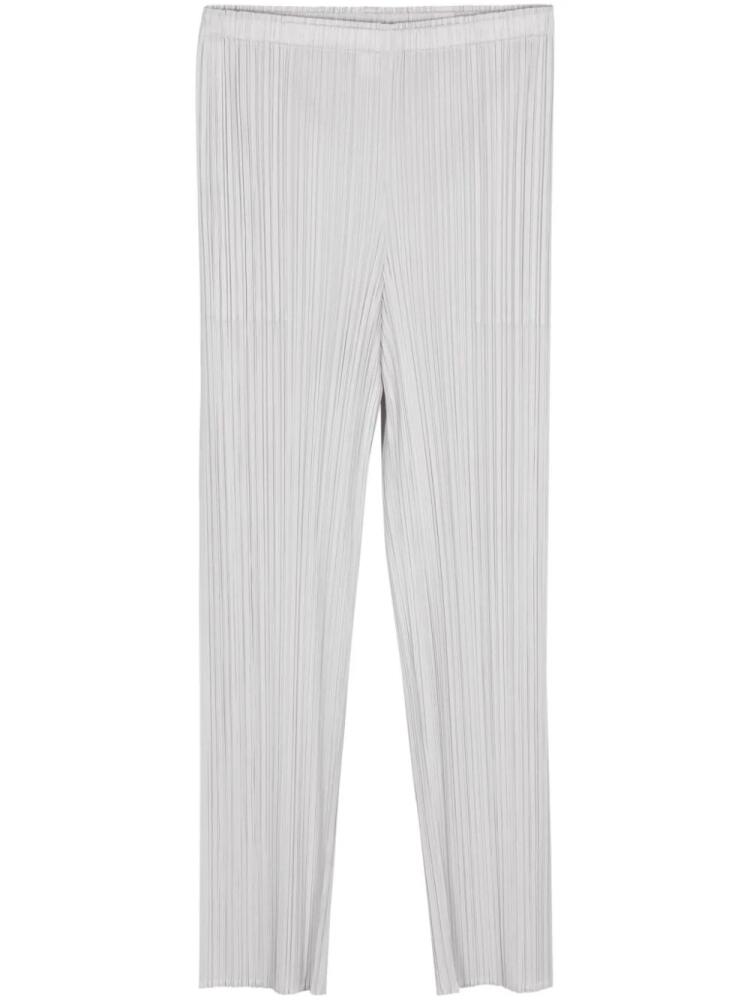 Pleats Please Issey Miyake New Colorful Basics 3 cropped trousers - Grey Cover