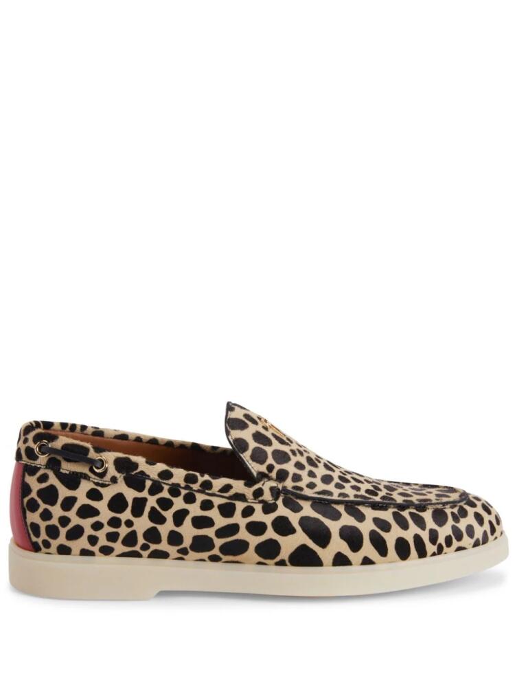 Giuseppe Zanotti The Maui leopard-print loafers - Neutrals Cover