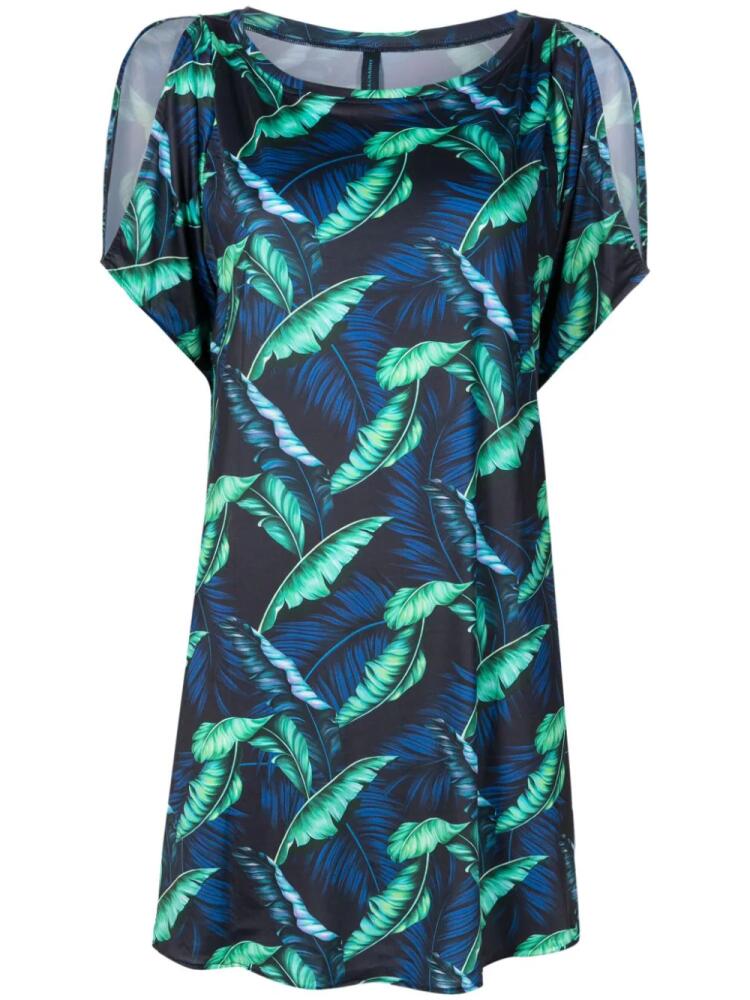 Lygia & Nanny Allat leaf-print tunic - Blue Cover