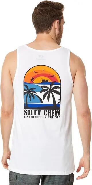 Salty Crew Beach Day Tank (White) Men's Clothing Cover