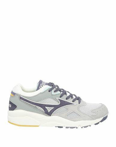 Mizuno Man Sneakers Light grey Pigskin, Textile fibers Cover