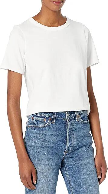 Faherty Sunwashed Tee (White) Women's Clothing Cover