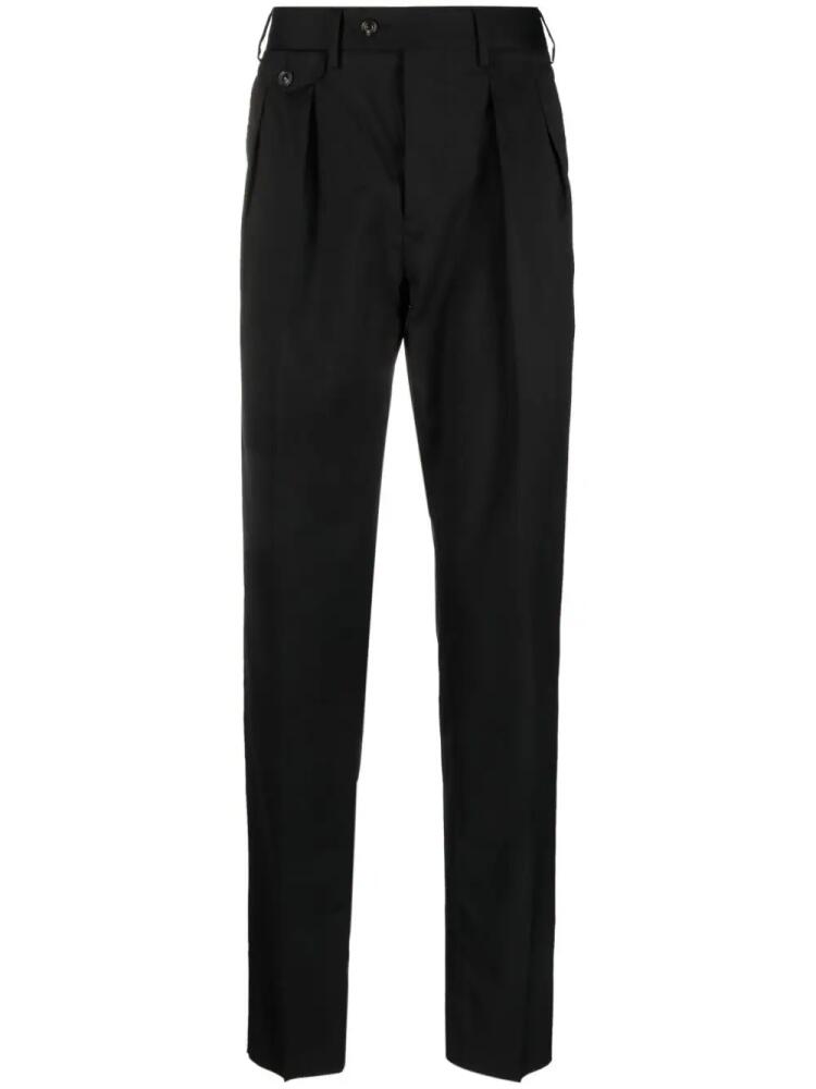 Lardini pleated-waist chino trousers - Black Cover