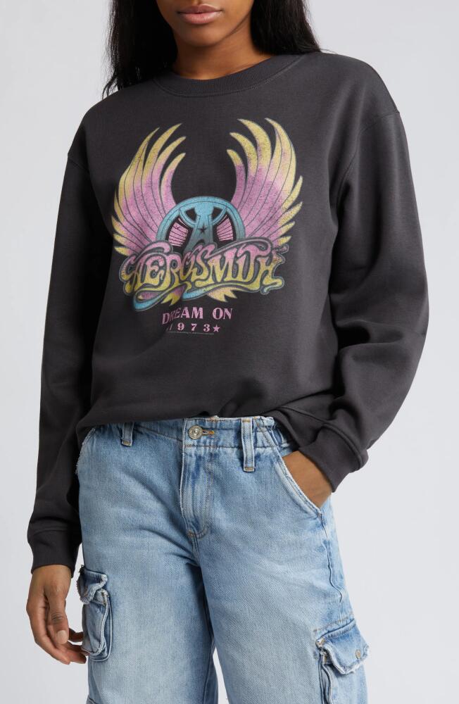 Vinyl Icons Aerosmith Graphic Sweatshirt in Phantom Cover