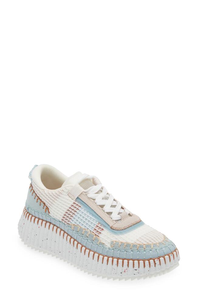 Chloé Nama Platform Sneaker in Delicate Blue Cover