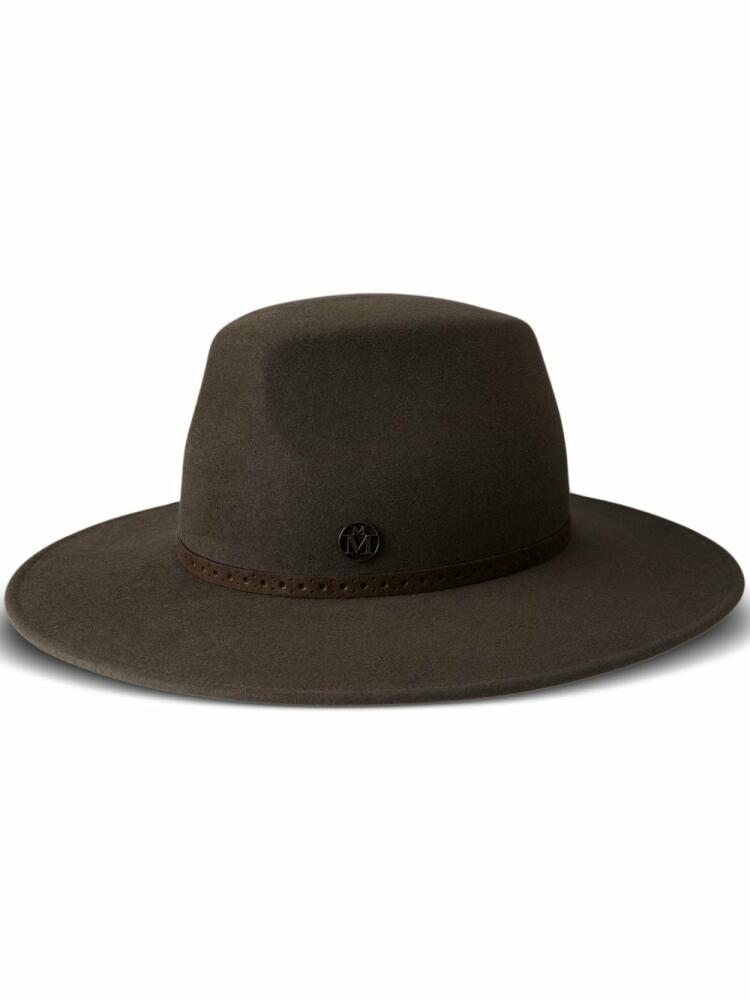 Maison Michel Kyra felt Fedora hat - Brown Cover