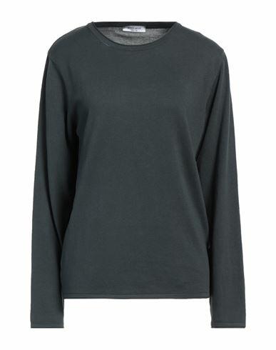 Wool & Co Woman Sweater Steel grey Cotton Cover