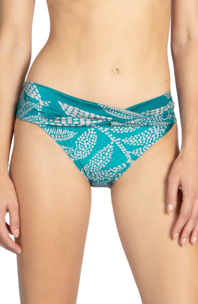 Robin Piccone Romy Twist Bikini Bottoms in Ocean Cover