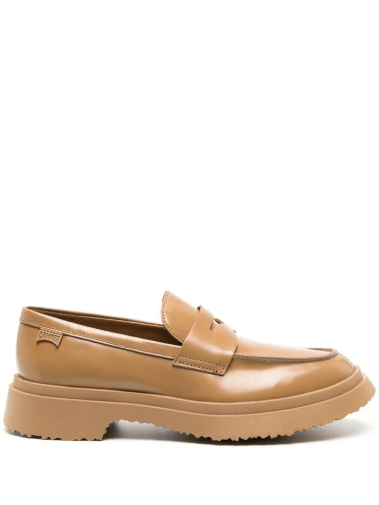 Camper Walden ridged-sole leather loafers - Brown Cover